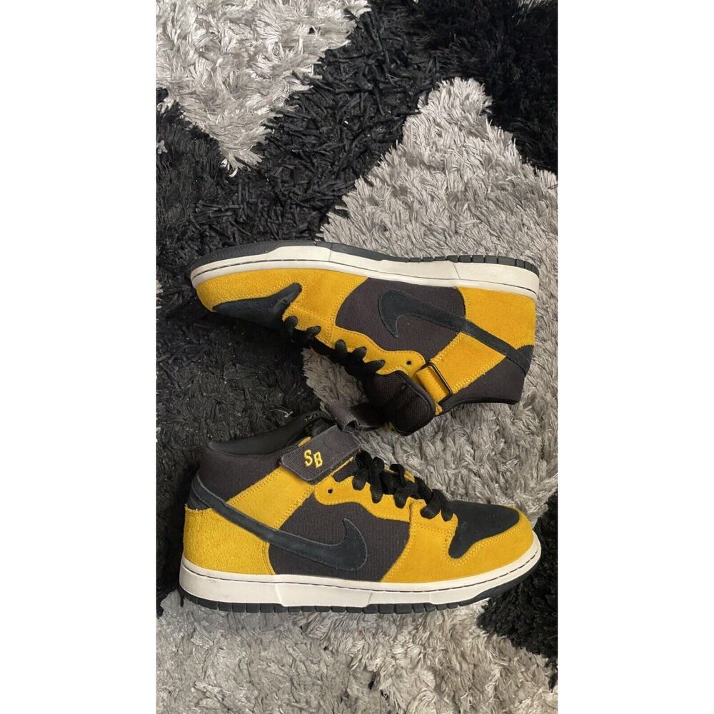 Nike SB Dunk Mid Pro Wu-Tang 2010 Taxi Cab Black Yellow Men’s Sz 9.5 314383-004